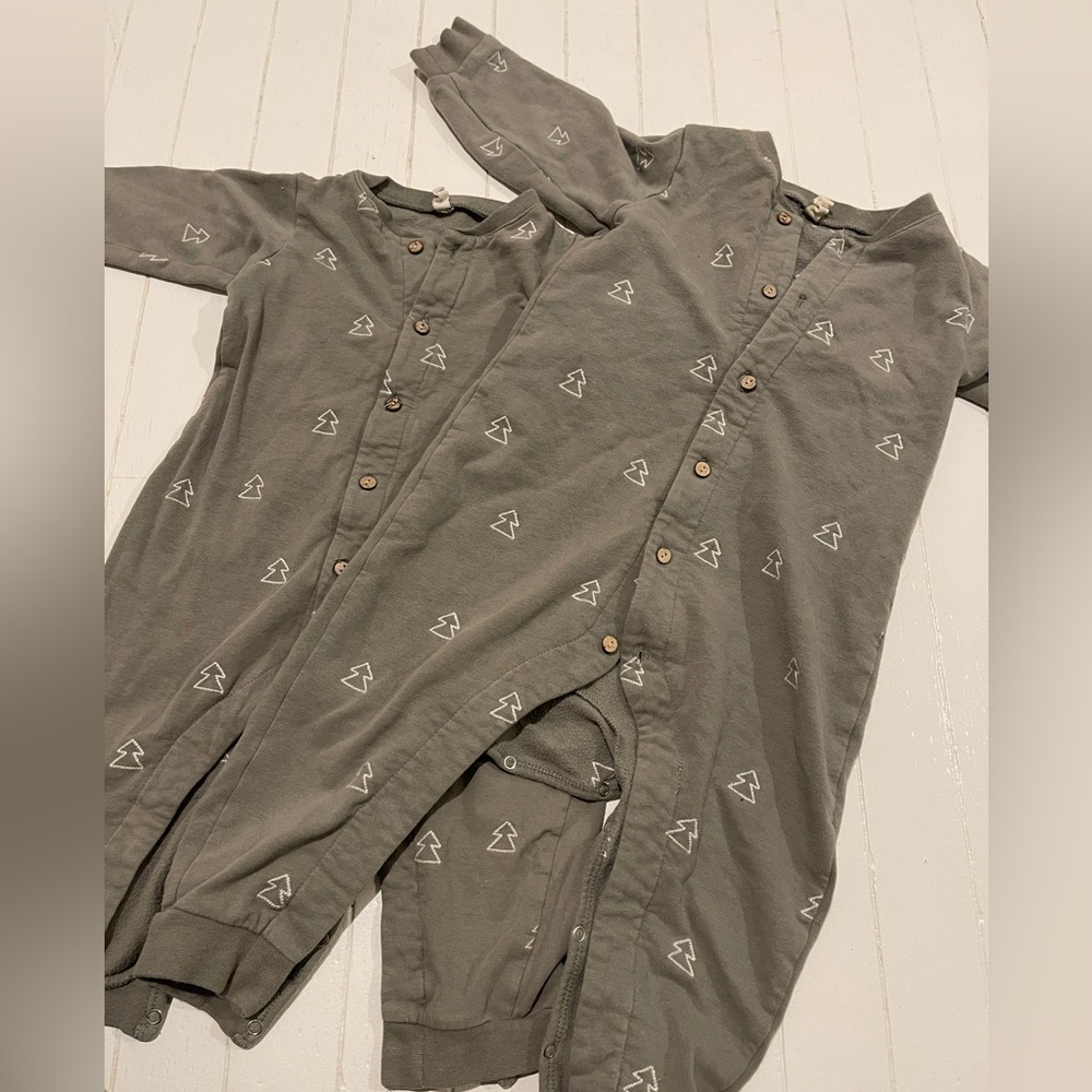 Quincy Mae Pajamas - Trees soft Green